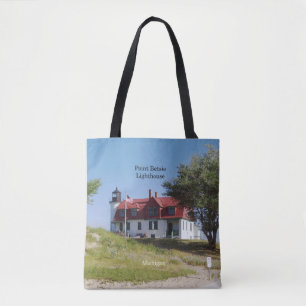 Point Betsie Lighthouse över hela väskan Tygkasse