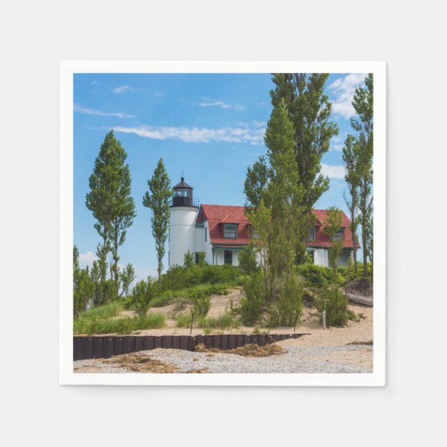 Point Betsie Lighthouse Pappersservett (Framsidan)