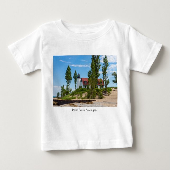 Point Betsie Lighthouse T Shirt (Framsida)