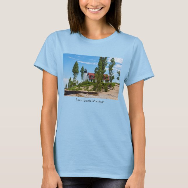Point Betsie Lighthouse T-Shirt (Framsida)