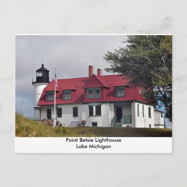 Point Betsie Lighthouse-vykort Vykort (Framsida)