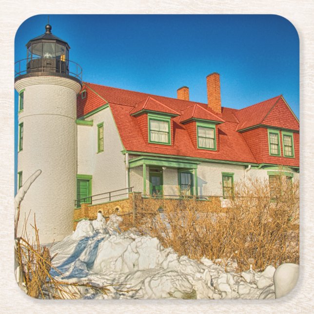 Point Betsie Underlägg Papper Kvadrat (Framsidan)