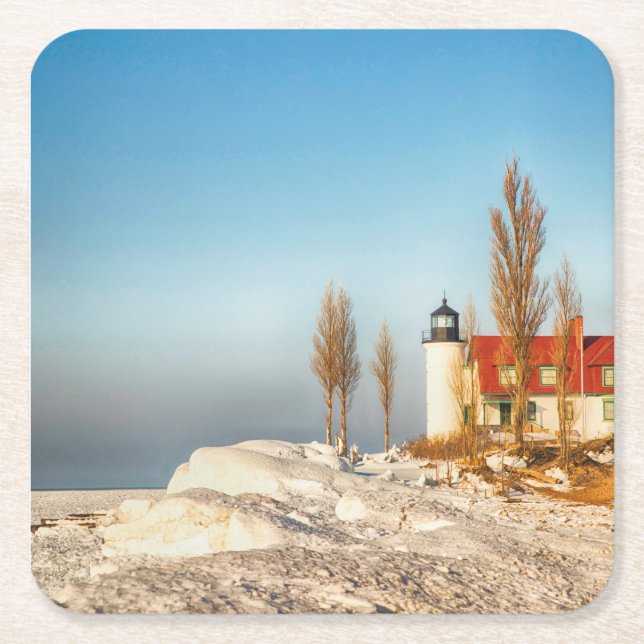 Point Betsie Underlägg Papper Kvadrat (Framsidan)