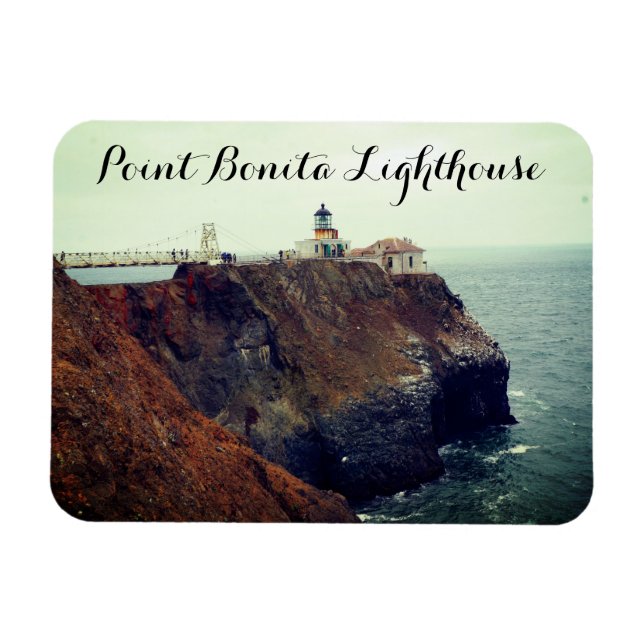 Point Bonita Lighthouse #1-2 Magnet (Horisontell)