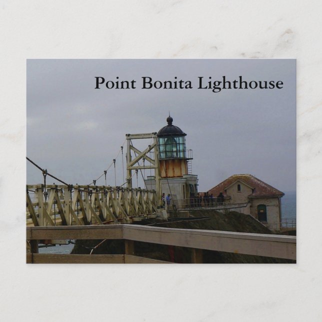 Point Bonita Lighthouse #2-3 vykort (Framsida)