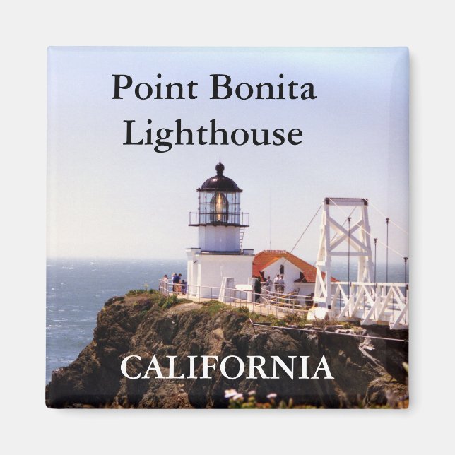 Point Bonita Lighthouse, California Magnet (Framsidan)
