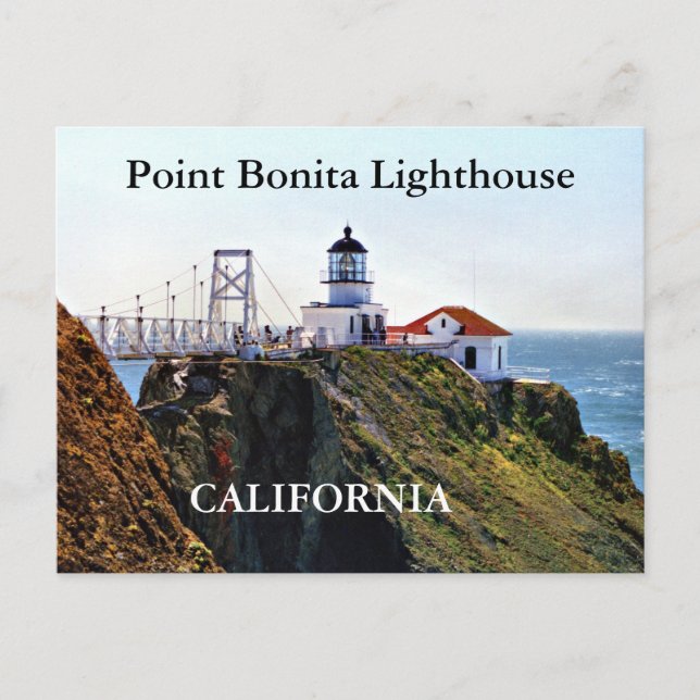 Point Bonita Lighthouse, Kaliforniens vykort (Framsida)