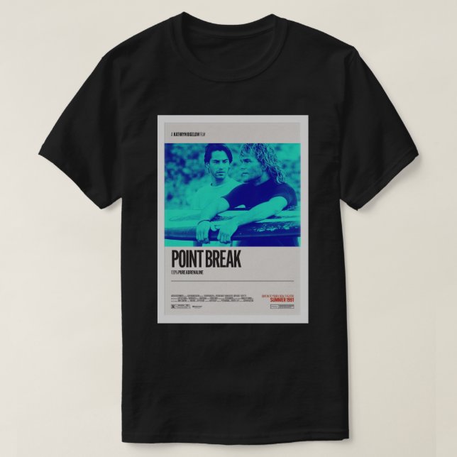 Point Break (1991) Poster T Shirt (Design framsida)
