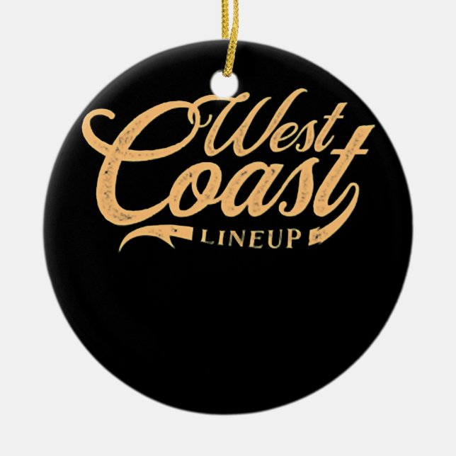 Point Buchon Bull Gopher Funny Fishing Julgransprydnad Keramik (Framsidan)