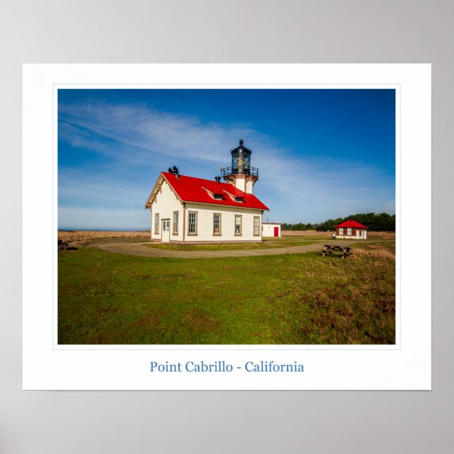 Point Cabrillo Lighthouse Poster (Framsidan)