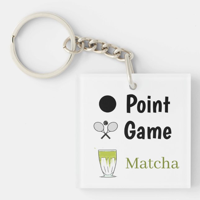 Point Game Matcha Nyckelring (Framsidan)