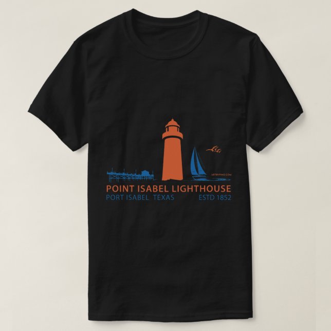 Point Isabel Lighthouse, Port Isabel, Texas, Horiz T Shirt (Design framsida)