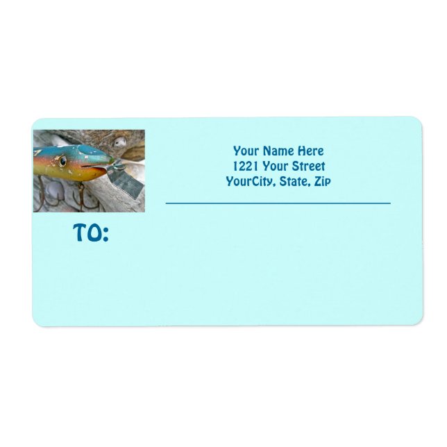 Point Jude Cape Codder Fishing Lure Shipping Label Fraktsedel (Framsidan)