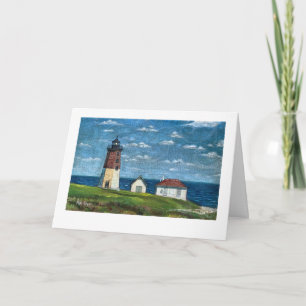 Point Judith Lighthouse i Narragansett, RI 7x5 Kort