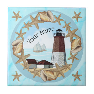 Point Judith Lighthouse Kakelplatta