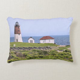 Point Judith Lighthouse Rhode island accent Pillow Prydnadskudde