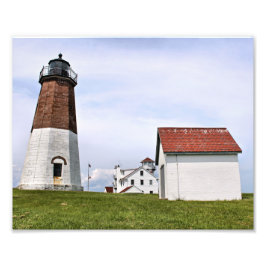 Point Judith Lighthouse, Rhode island Photo Print Fototryck