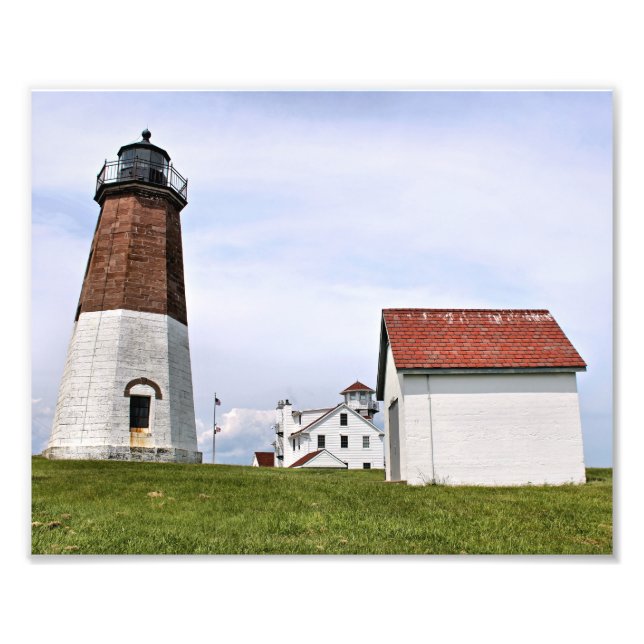 Point Judith Lighthouse, Rhode island Photo Print Fototryck (Framsidan)