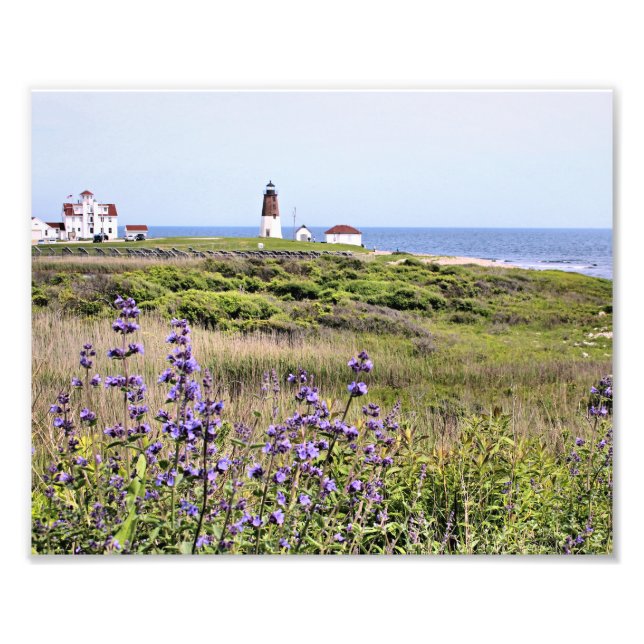 Point Judith Lighthouse, Rhode island Photo Print Fototryck (Framsidan)