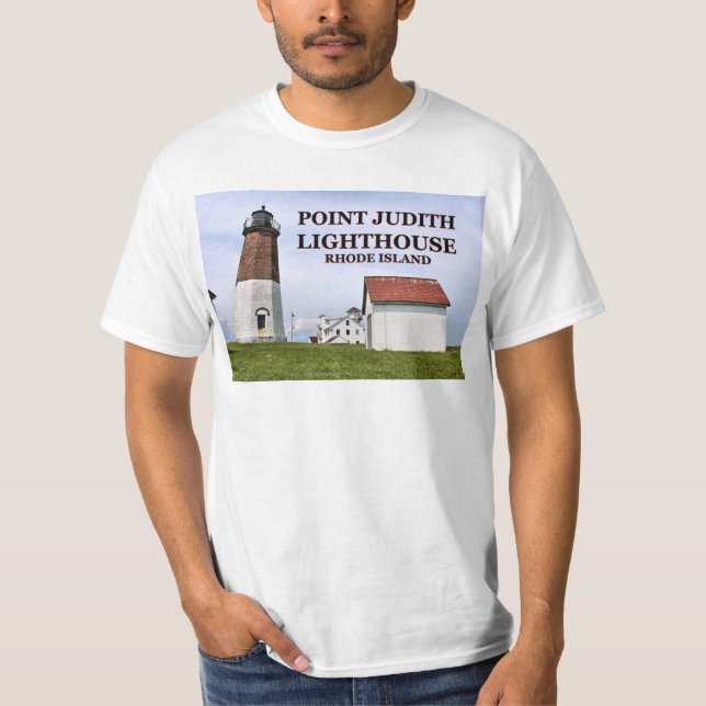 Point Judith Lighthouse, Rhode island T-Shirt (Framsida)