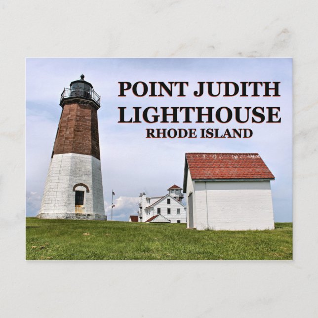 Point Judith Lighthouse, Rhode island vykort (Framsida)