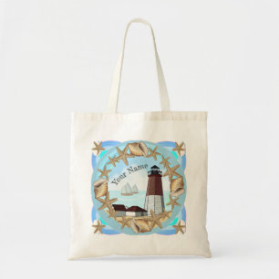 Point Judith Lighthouse tote bag Tygkasse