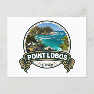 Point Lobos California Travel Badge Vykort