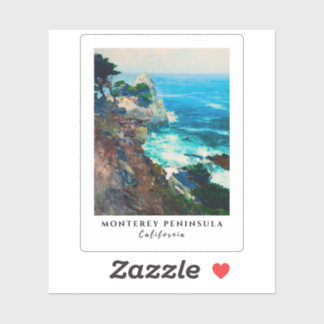 Point Lobos Monterey Peninsula California Sjölands Klistermärken