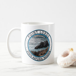Point Lobos State Natural Reserve California Badge Kaffemugg