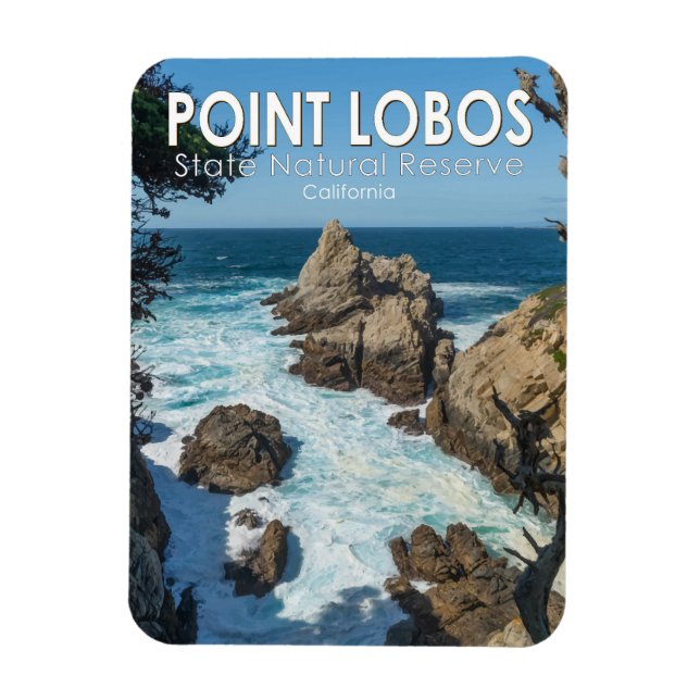 Point Lobos State Natural Reserve California Magnet (Vertikal)
