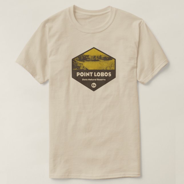 Point Lobos State Natural Reserve California T Shirt (Design framsida)