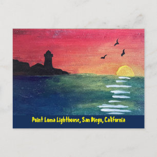 Point Loma Lighthouse San Diego CA Vykort