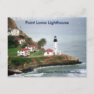 Point Loma Lighthouse / San Diego, Kalifornien Vykort