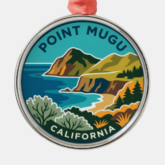Point Mugu State Park Kalifornien Julgransprydnad Metall