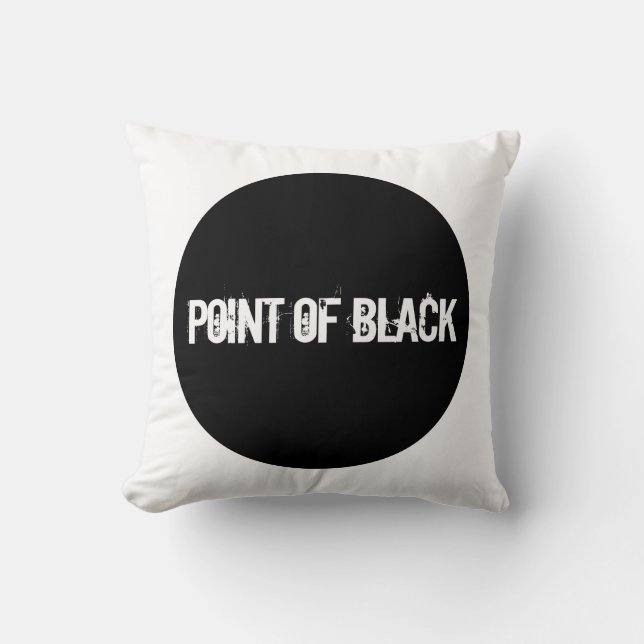 "Point of Black" blir "Svart punkt" Kudde (Framsida)