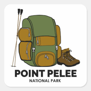 Point Pelee National Park Ontario Canada-ryggsäck Fyrkantigt Klistermärke