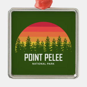 Point Pelee National Park Ontario Kanada Julgransprydnad Metall