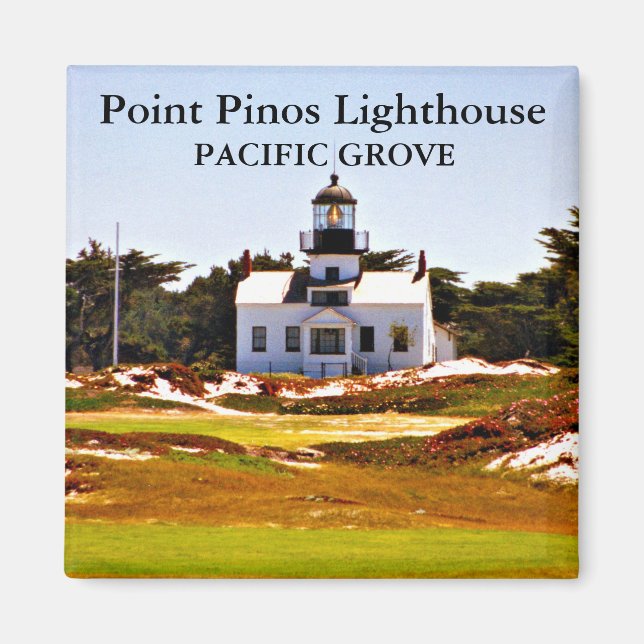 Point Pinos Lighthouse, California Magnet (Framsidan)