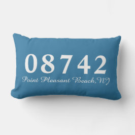 Point Pleasant Beach NJ 08742 Pillow, Realtor Gift Lumbarkudde