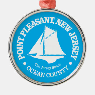 Point Pleasant NJ (slinga) Julgransprydnad Metall