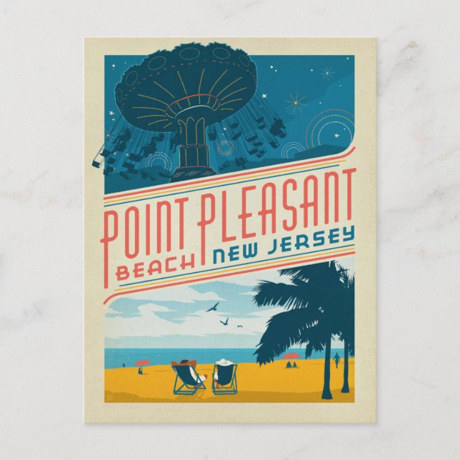 Point Pleasant, NJ Vykort (Framsida)