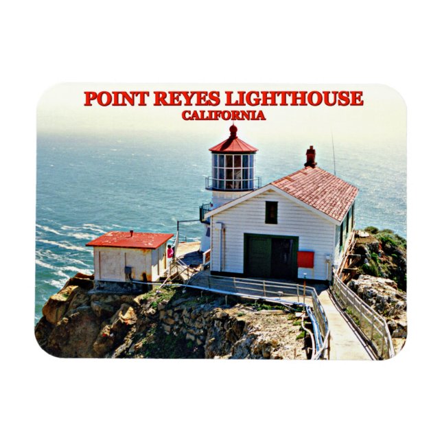 Point Reyes Lighthouse, California Flexi Magnet (Horisontell)