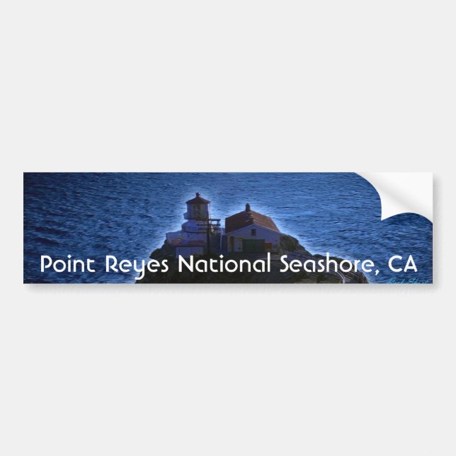Point Reyes National Seashore CA Bumper Sticker Bildekal (Framsidan)