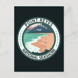 Point Reyes National Seashore California Badge Vykort