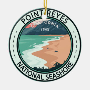 Point Reyes National Seashore California Julgransprydnad Keramik