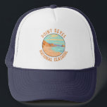 Point Reyes National Seashore Distress Circle Keps<br><div class="desc">Vektordesign för punktreyes National Seashore-illustration. Det är en stor utbyggnad av skyddat kusten i norra Kaliforniens Marin County.</div>