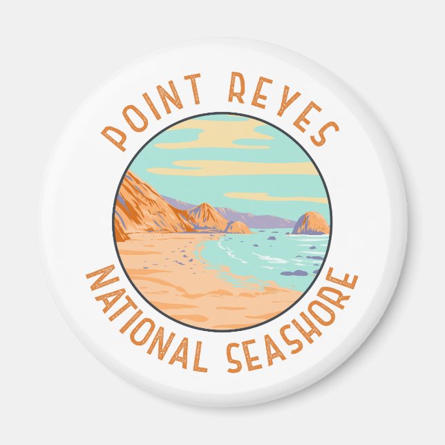 Point Reyes National Seashore Distress Circle Magnet (Framsidan)
