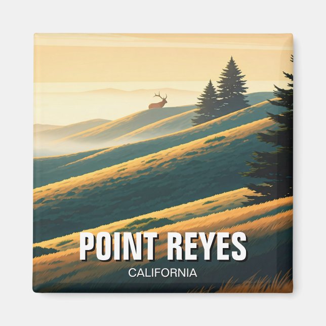 Point Reyes National Seashore Elk Magnet (Framsidan)