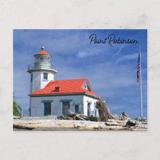 Point Robinson Lighthouse Vashon Island Washington Vykort