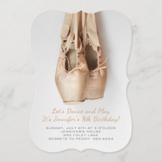 Point Shoes Birthday-inbjudningar Inbjudningar
